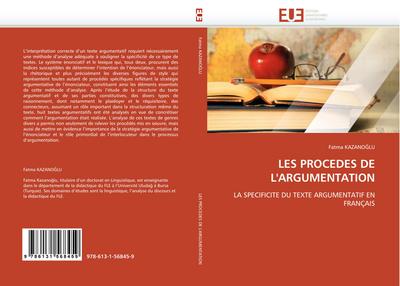 LES PROCEDES DE L’’ARGUMENTATION