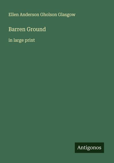 Barren Ground