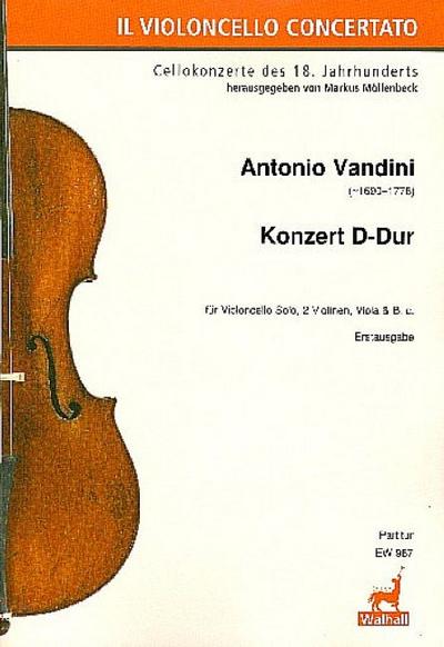 Konzert D-Durfür Violoncello solo, 2 Violinen, Viola und Bc