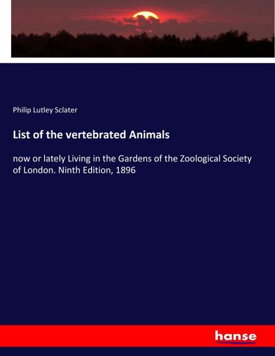 List of the vertebrated Animals