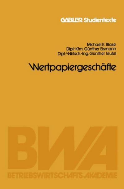 Wertpapiergeschäfte