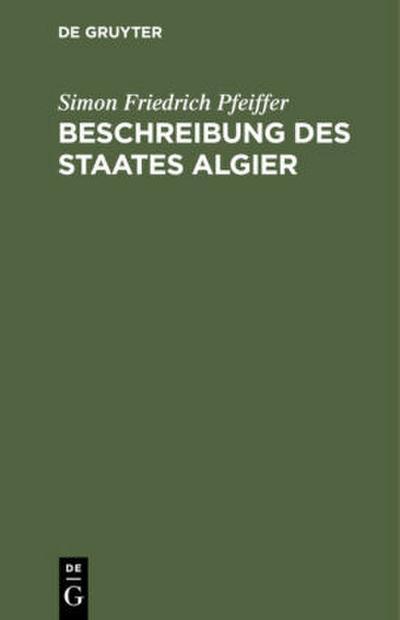 Beschreibung des Staates Algier