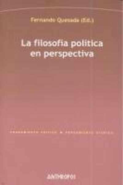La filosofía política en perspectiva