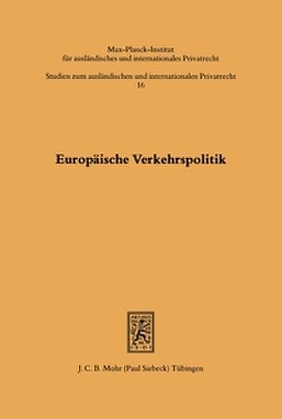 Europäische Verkehrspolitik