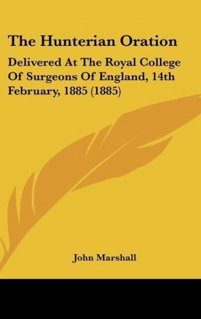 The Hunterian Oration