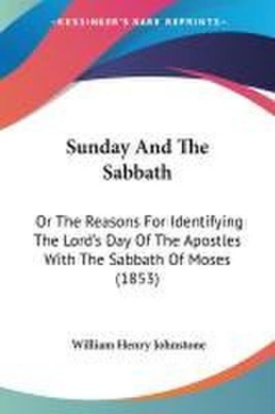 Sunday And The Sabbath