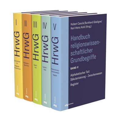 Handbuch religionswissenschaftlicher Grundbegriffe (HrwG). 5 Bände