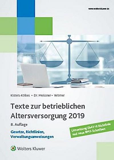 Texte zur betrieblichen Altersversorgung 2019
