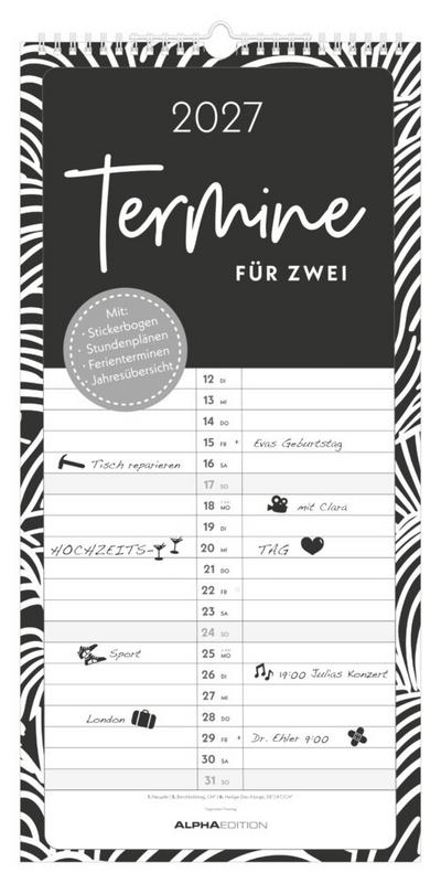 Termine für 2 Black and White 2027