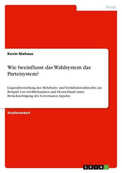 Wie beeinflusst das Wahlsystem das Parteisystem?