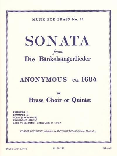 Sonata from Die Bänkelsängerliederfor brass choir or quintet