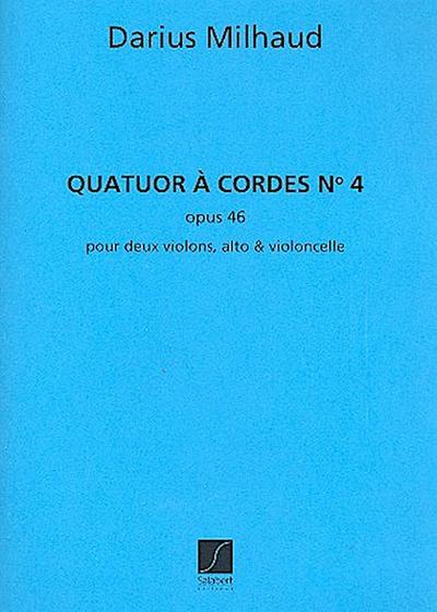 Quatuor à cordes no.4 op.46partition et parties