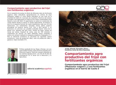 Comportamiento agro productivo del fríjol con fertilizantes orgánicos