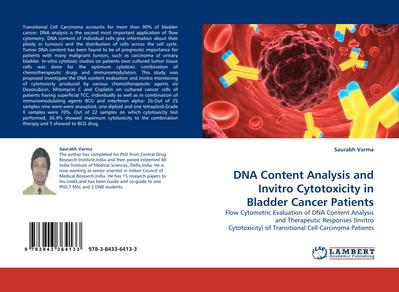 DNA Content Analysis and Invitro Cytotoxicity in Bladder Cancer Patients