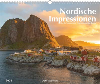 ALPHA EDITION - Nordische Impressionen 2026 - 52 x 42,5 cm