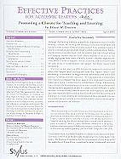 Promoting a Climate for Teaching and Learning