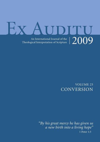 Ex Auditu - Volume 25
