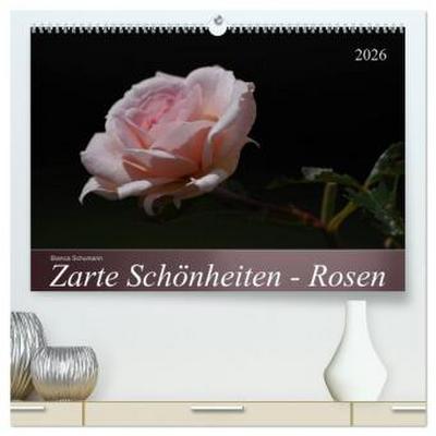 Zarte Schönheiten - Rosen (hochwertiger Premium Wandkalender 2026 DIN A2 quer), Kunstdruck in Hochglanz