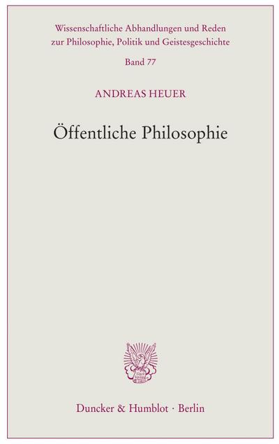 Öffentliche Philosophie.