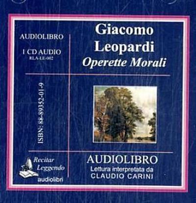 Operette morali. Audiolibro. CD Audio