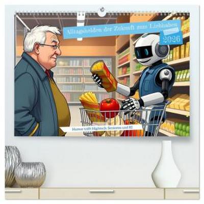 Alltagshelden der Zukunft zum Liebhaben (hochwertiger Premium Wandkalender 2026 DIN A2 quer), Kunstdruck in Hochglanz