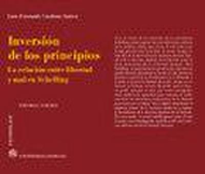 Inversión de los principios : la relación entre libertad y mal en Schelling