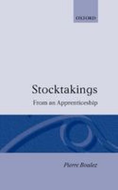 Stocktakings from an Apprenticeship