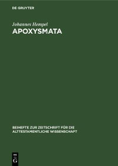 Apoxysmata