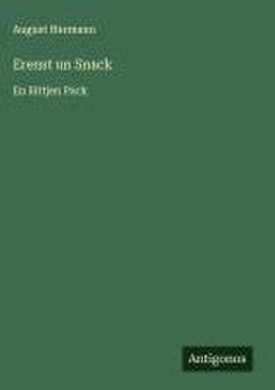 Erenst un Snack