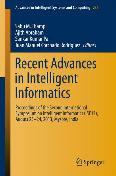 Recent Advances in Intelligent Informatics