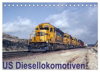 US Diesellokomotiven (Tischkalender 2026 DIN A5 quer), CALVENDO Monatskalender