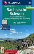 KOMPASS Wanderführer Sächsische Schweiz, Böhmische Schweiz, Elbsandsteingebirge mit Malerweg, 78 Touren/Etappen mit Extra-Tourenkarte