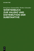 Wörterbuch zur Valenz und Distribution der Substan