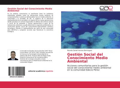 Gestión Social del Conocimiento Medio Ambiental