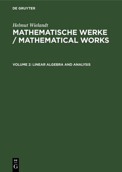 Linear Algebra and Analysis