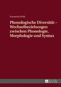 Phonologische Diversität - Wechselbeziehungen zwis