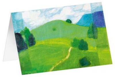 Kunstkarten "Grüne Wiesen" 5 Stk.