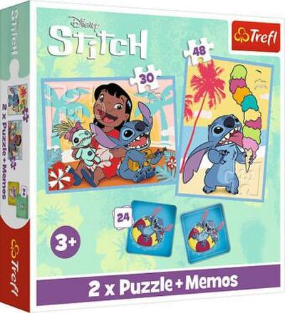 Puzzles - "2in1+memos" - Disney Lilo&Stitch