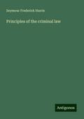 Principles of the criminal law