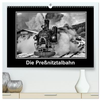 Die Preßnitztalbahn (hochwertiger Premium Wandkalender 2026 DIN A2 quer), Kunstdruck in Hochglanz