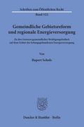 Gemeindliche Gebietsreform und regionale Energieve