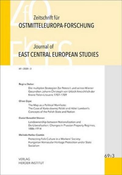 Zeitschrift für Ostmitteleuropa-Forschung (ZfO) 69/3 / Journal of East Central European Studies (JECES)