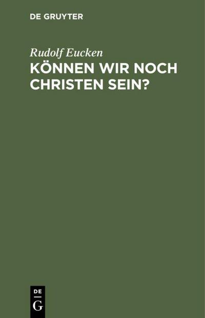 Können wir noch Christen sein?