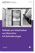 Teilhabe am Arbeitsleben von Menschen mit Behinderungen
