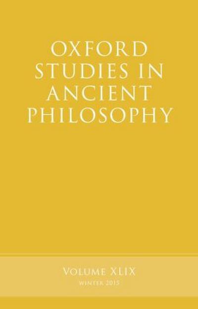 Oxford Studies in Ancient Philosophy, Volume 49