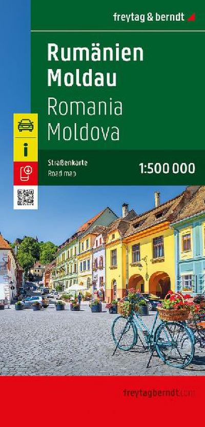 freytag & berndt Straßenkarte Rumänien - Moldau 1:500.000
