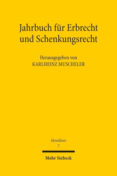 Jahrbuch für Erbrecht und Schenkungsrecht. Bd.7