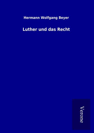 Luther und das Recht