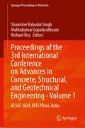 Proceedings of the 3rd International Conference on Advances in Concrete, Structural, and Geotechnical EngineeringVolume 1