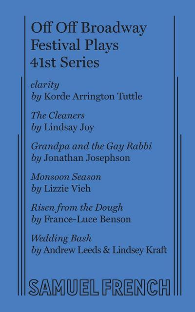 Off Off Broadway Festival Plays, 41st Series